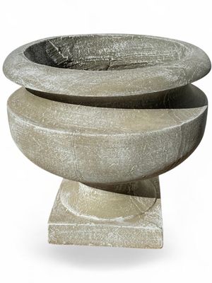 Erika Pot Whitewash Finish - H410mm x W420mm - 20kg