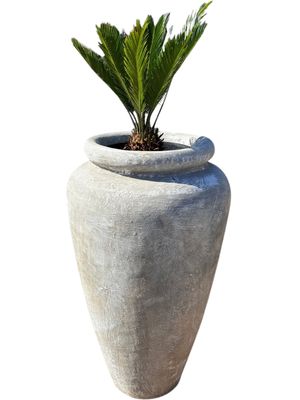 Ansie Vase Whitewash Finish - H980mm x W600mm - 45kg