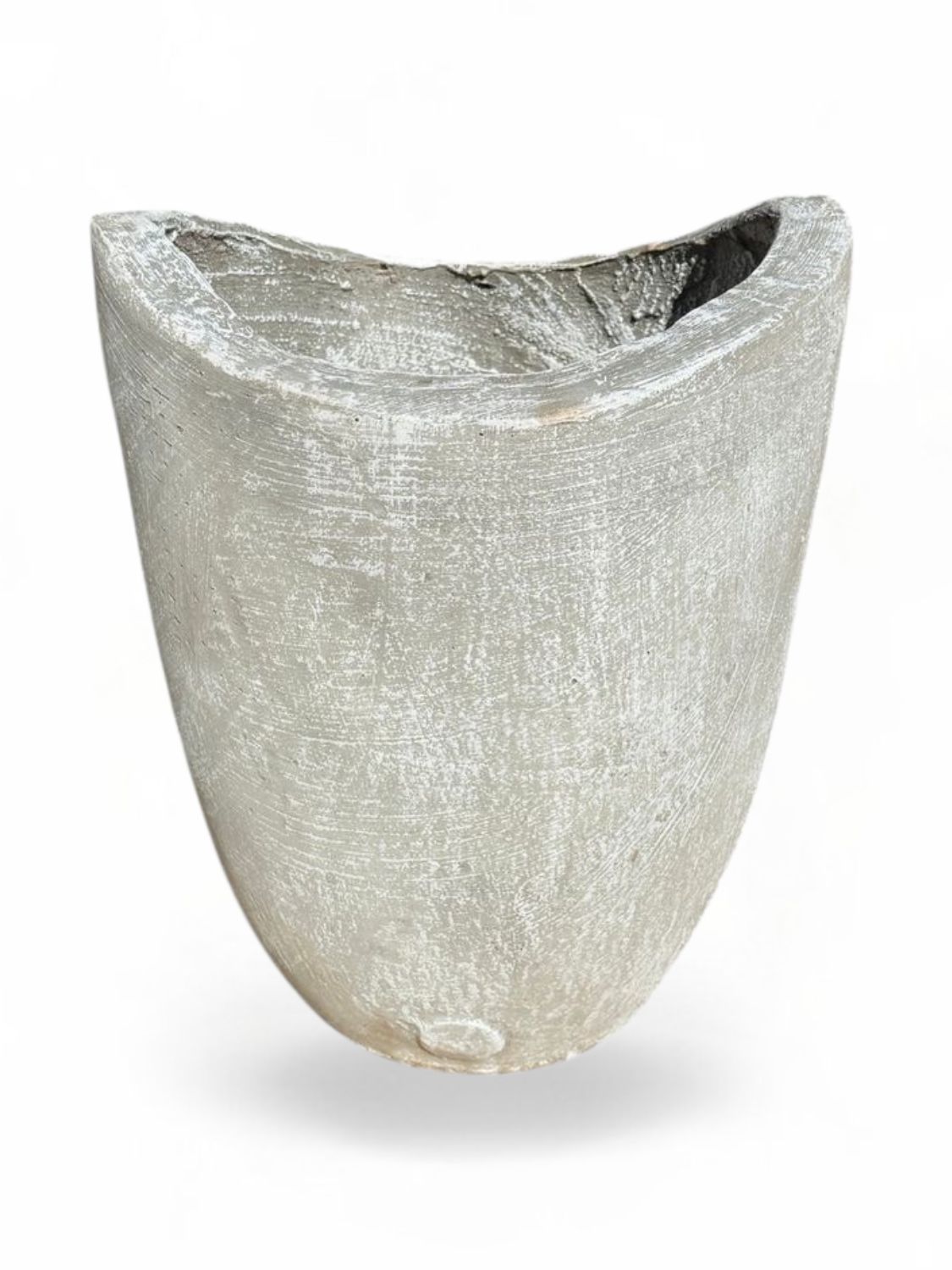 Zip Vase Small Whitewash Finish - H334mm - 12kg