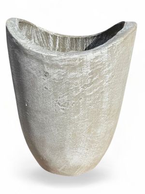 Zip Vase Medium Whitewash Finish - H460mm - 22kg
