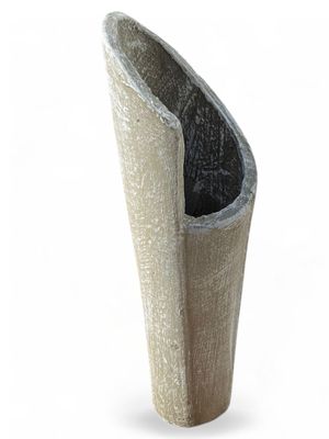 Valery Vase Small Whitewash Finish - H540mm - 8kg