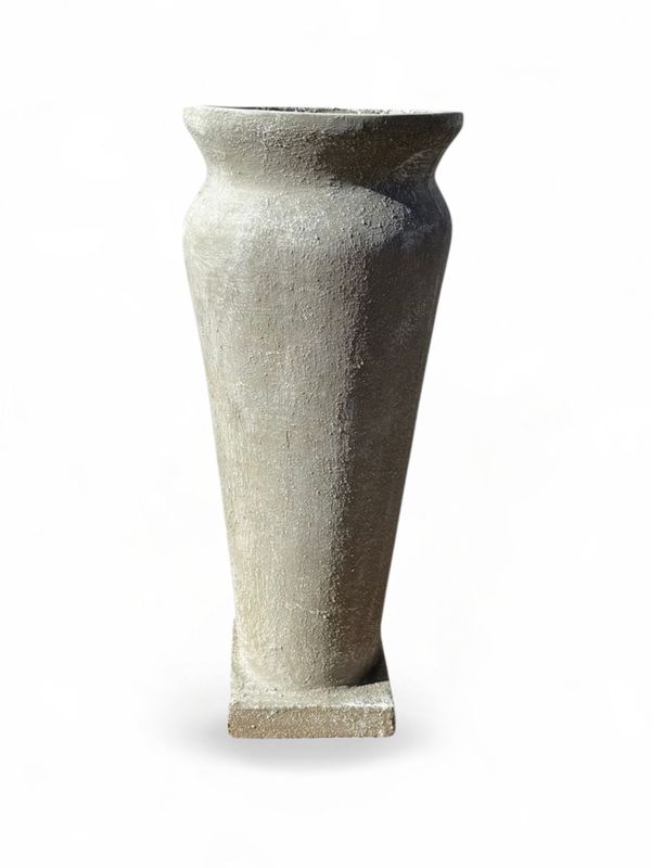 Nadia Vase Medium Whitewash Finish - H1010mm x W400mm - 32kg