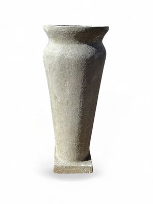 Nadia Vase Medium Whitewash Finish - H1010mm x W400mm - 32kg