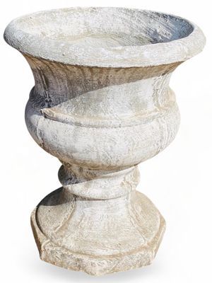 Classic Urn Planter Whitewash Finish - H505mm x W420mm - 29kg