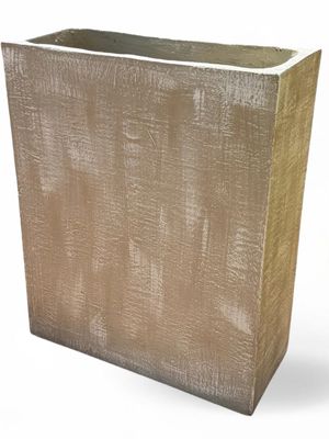 Designer Planter Smooth Whitewash Finish H770mm x L625mm x W260mm