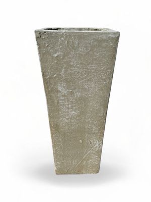 Square Slim Pot Small Whitewash Finish - H560mm-With220mm-Mouth220mm - 17kg
