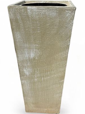 Square Slim Pot with Liner X-Large Whitewash Finish - L1007mm x W500mm - 83kg