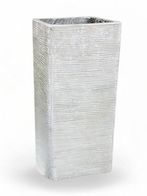 Braided Pillar Pot Large Whitewash Finish - H580mm x W260mm - 20kg