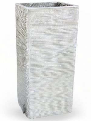 Braided Pillar Pot Extra Large Whitewash Finish - H720mm x W325mm - 29kg