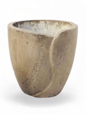Leaf Pot Small Weathered Grey Finish - H230mm x W240mm - 5kg