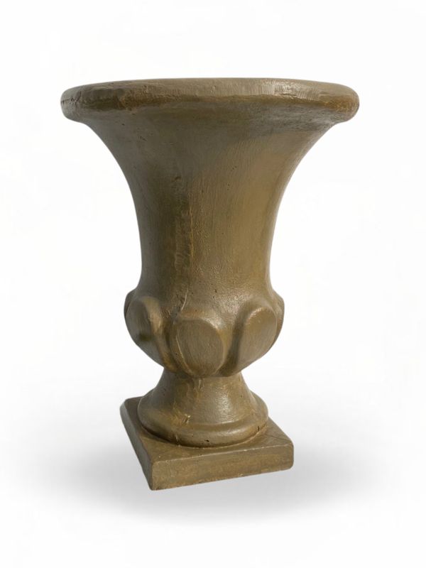 Joshua Urn Small Antique Amber Finish - H700mm x W Top 520mm x W Base 280mm - 25kg