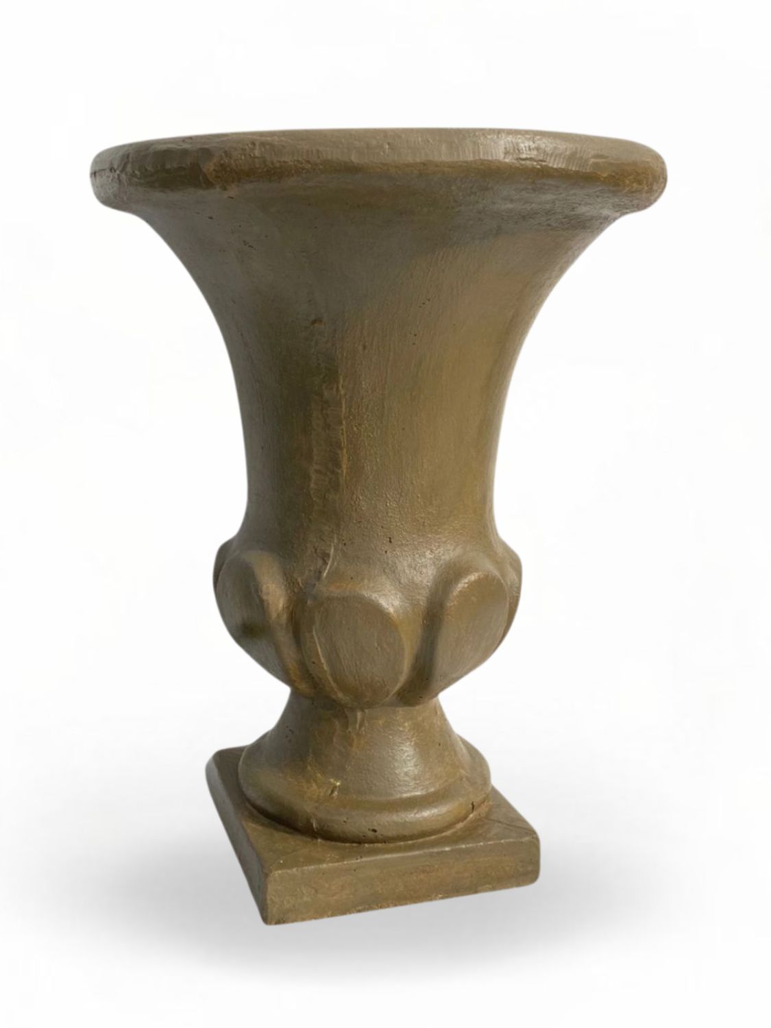 Joshua Urn Small Antique Amber Finish - H700mm x W Top 520mm x W Base 280mm - 25kg