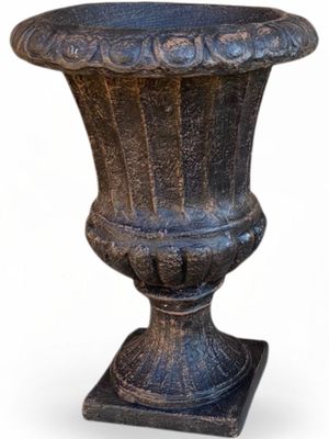 French Ivory Vase Mecca Brown Finish - H500mm x W350mm - 13kg