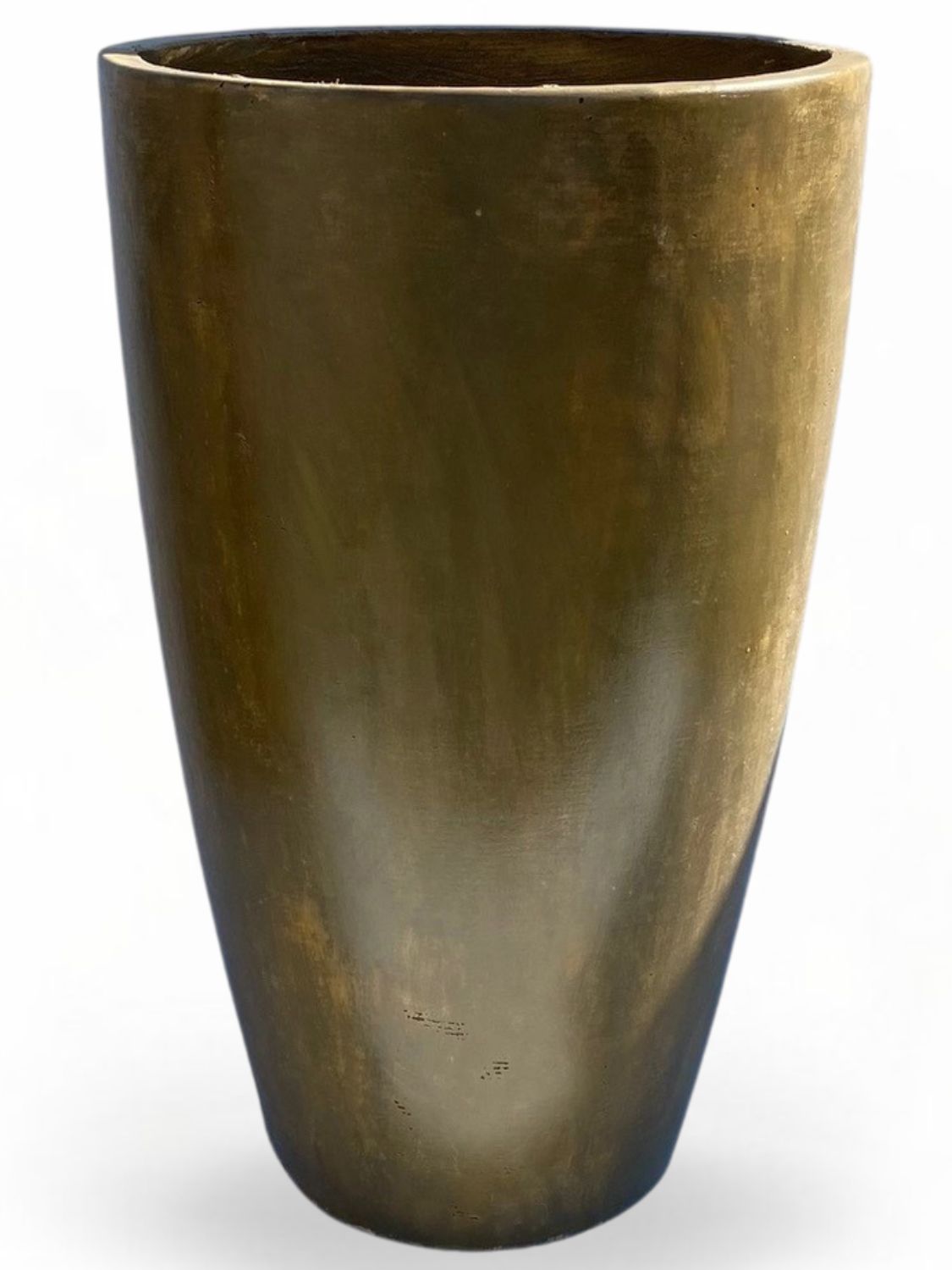 Lechuza Planter Antique Amber Finish - H760mm X W475mm - 28kg