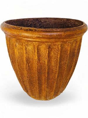 Alfred Pot Large Honey Clay Finish - H430mm x W470mm - 15kg
