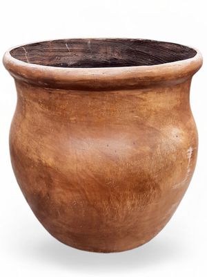 Fatso Flower Pot Large Honeyclay Finish - H640mm x W610mm - 48kg