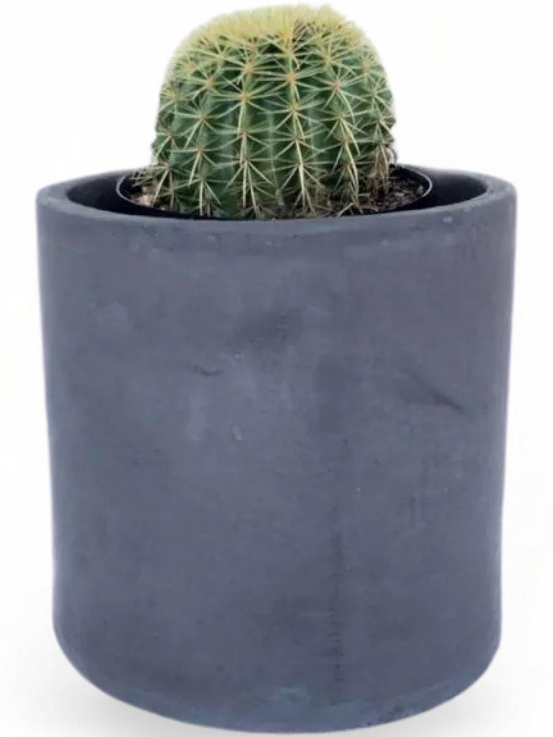 Cylinder Pot Large Black - H350mm x W370mm - 12kg