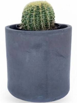 Cylinder Pot Large Black - H350mm x W370mm - 12kg
