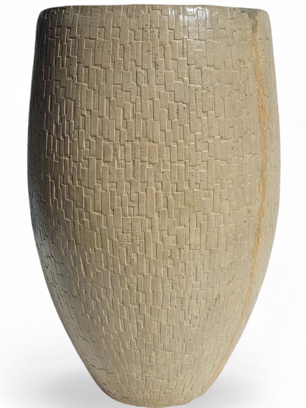 Demeter Pot Large Cement Seal Finish - H620mm x W340mm - 16kg