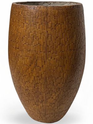 Demeter Pot Large Brown Clay Finish - H620mm x W340mm - 16kg