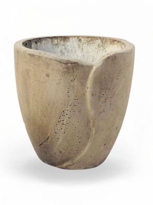Leaf Pot Small Weathered Grey Finish - H230mm x W240mm - 5kg