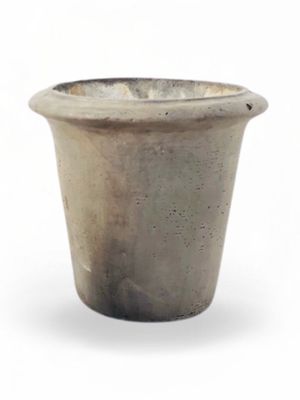 One Ring Pot Small Weathered Grey Finish - H250 x W270mm - 6kg