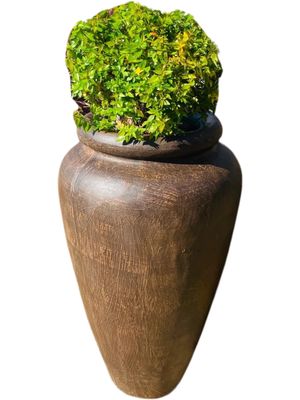 Ansie Vase Mecca Brown Finish - H980mm x W600mm - 45kg