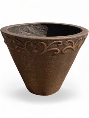 Floral Large Mecca Brown Finish - H400mm x W480mm- 15kg