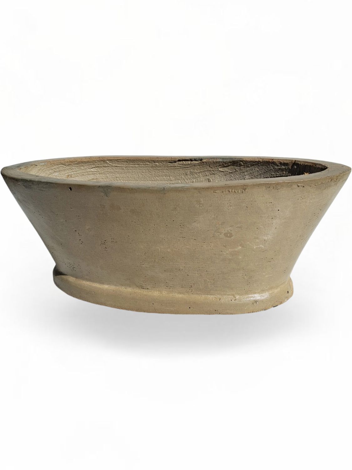 Oval Flower Box Cement Seal Finish - H220mm x W300mm x L585mm