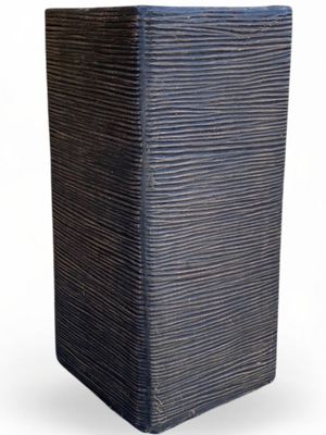 Braided Pillar Pot Large Mecca Brown Finish - H580mm x W260mm - 20kg