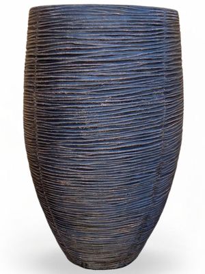 Braided Butter Pot Large Mecca Brown Finish - H630mm  x W340mm - 19kg