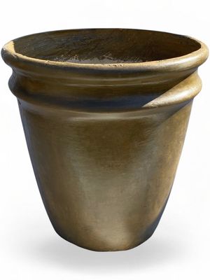 2 Ring Pot Large Antique Amber Finish - H470mm x W440mm - 18kg