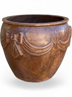 Carine Planter Brown Clay Finish - H390mm x W420mm - 20kg