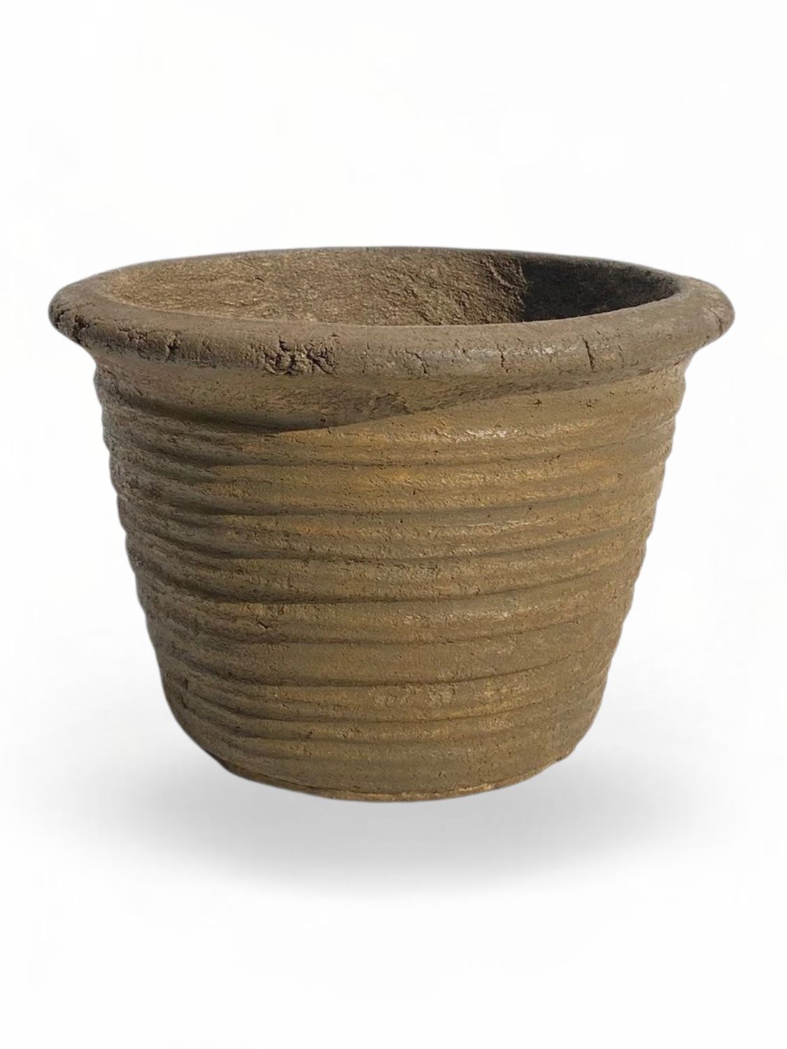 Louvre Pot Small Rustic Antique Amber Finish - H220mm x W310mm- Mouth 230mm - 6kg
