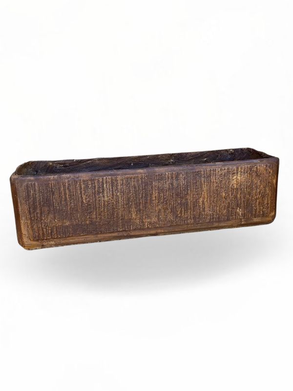 Flower Box Medium Brown Clay Finish - L750mm x W200mm xH210mm - 12kg