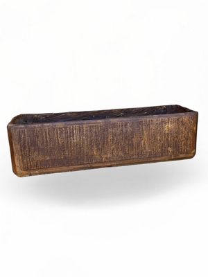 Flower Box Medium Brown Clay Finish - L750mm x W200mm xH210mm - 12kg
