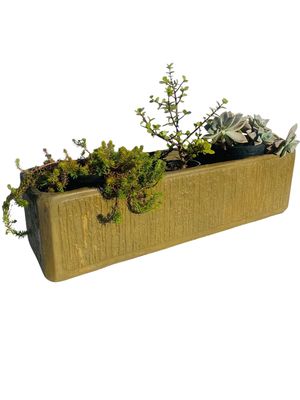 Flower Box Medium Antique Amber Finish - L750mm x W200mm xH210mm - 12kg