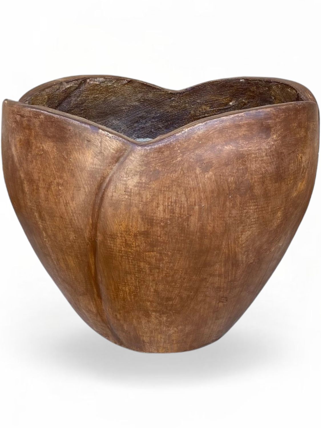 Rose Planter Large Brown Clay Finish - H360mm x  W450mm - 13kg
