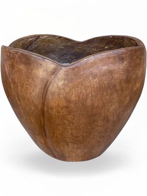Rose Planter Large Brown Clay Finish - H360mm x  W450mm - 13kg