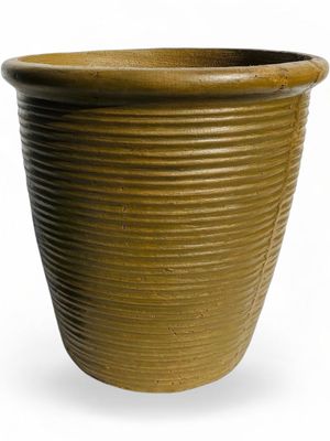 Louvre Pot Large Antique Amber Finish - H480mm x W440mm - Mouth 410mm - 18kg
