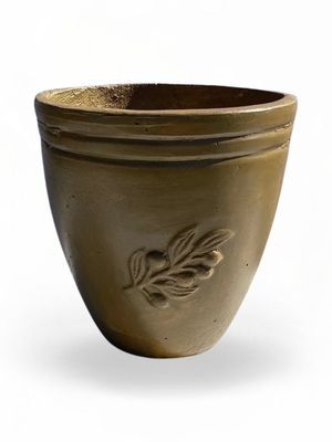 Olive Pot Small Antique Amber Finish - H320mm - 7kg