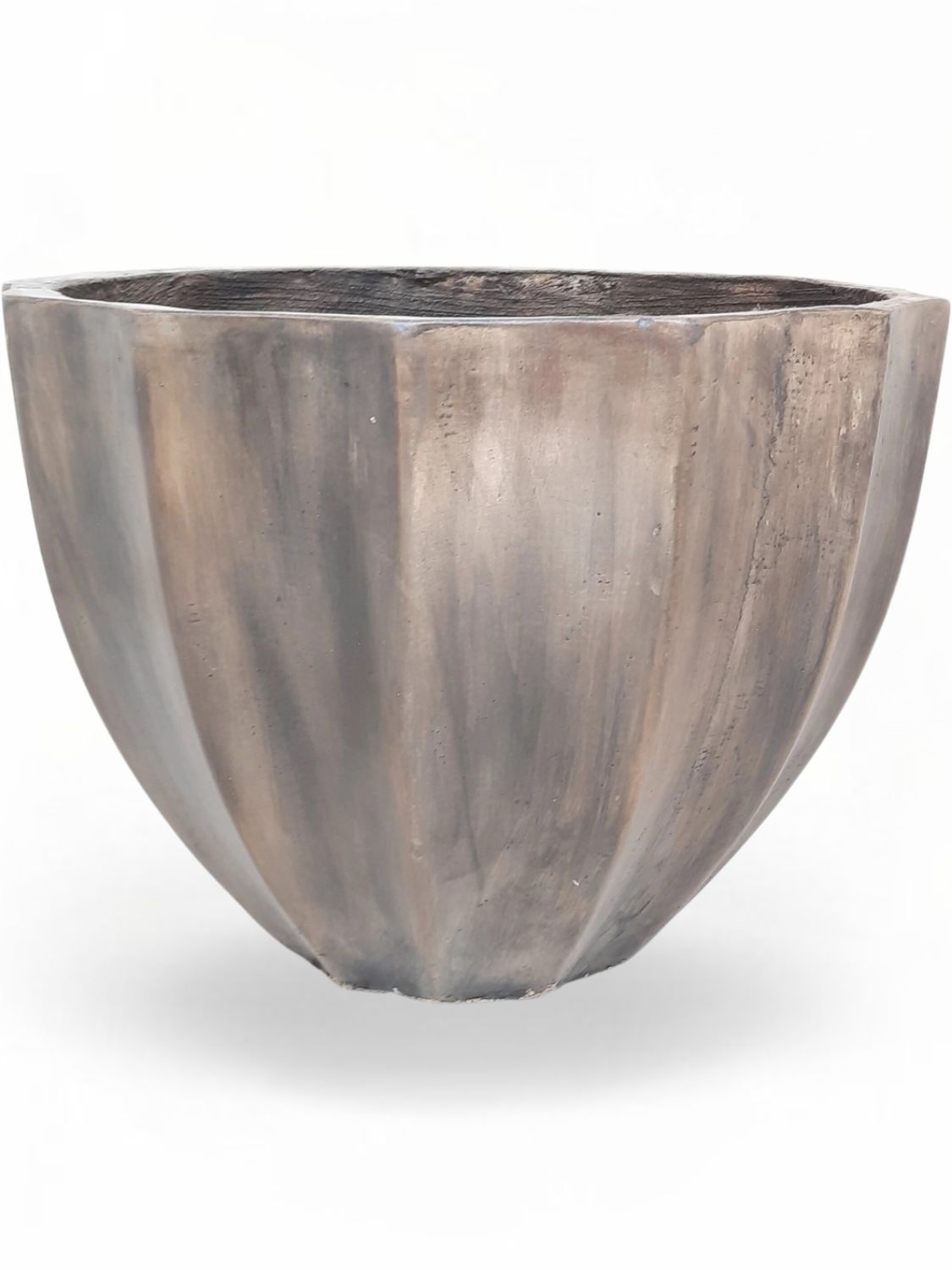 Godiva Pot Large Weathered Grey Finish - H420mm x W550mm - 17kg