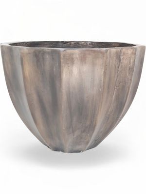 Godiva Pot Large Weathered Grey Finish - H420mm x W550mm - 17kg