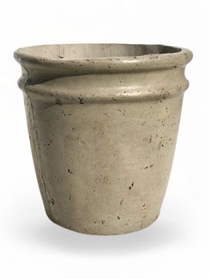 2 Ring Pot Medium Rustic Cement Seal Finish - H310mm x W300mm - 8kg