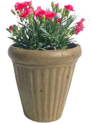 Wave Pot Small Rustic Antique Amber Finish - H250mm x W220mm - 5kg