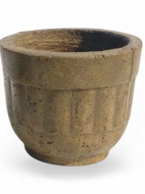 Succulent Pot Rustic Antique Amber Finish - H180mm - 3kg