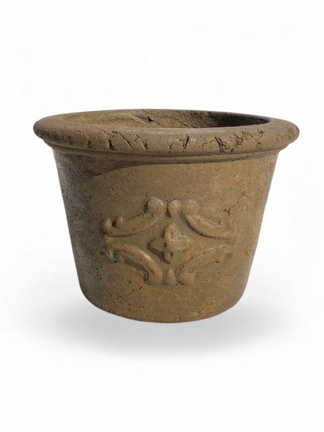 Adria Pot Small Antique Amber Finish - H220mm x W320mm - 5.8kg