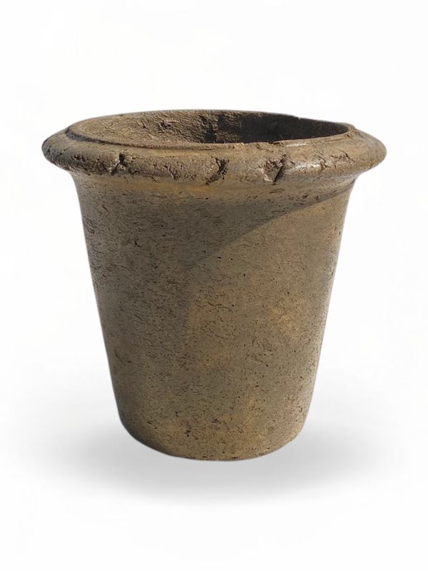 One Ring Pot Small Rustic Antique Amber Finish - H250 x W270mm - 6kg