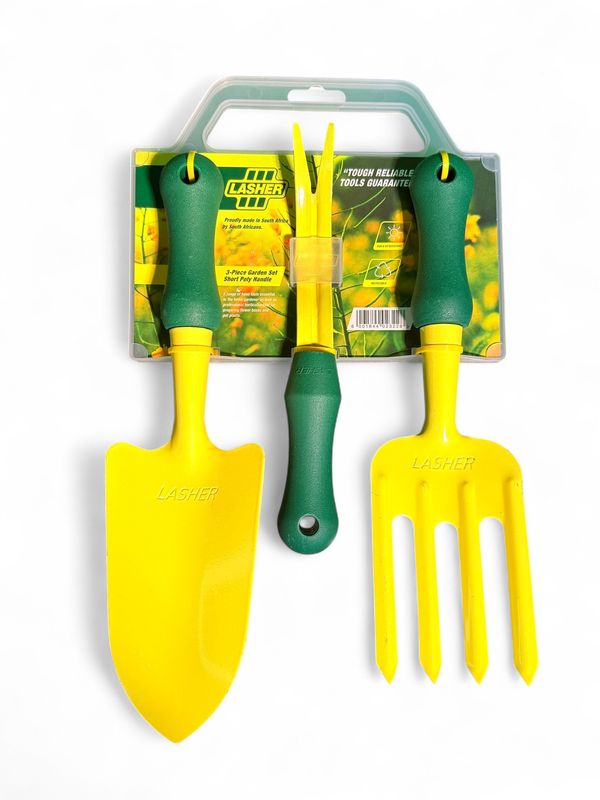 Garden Set 3 Piece &quot;Short Poly Handle&quot;