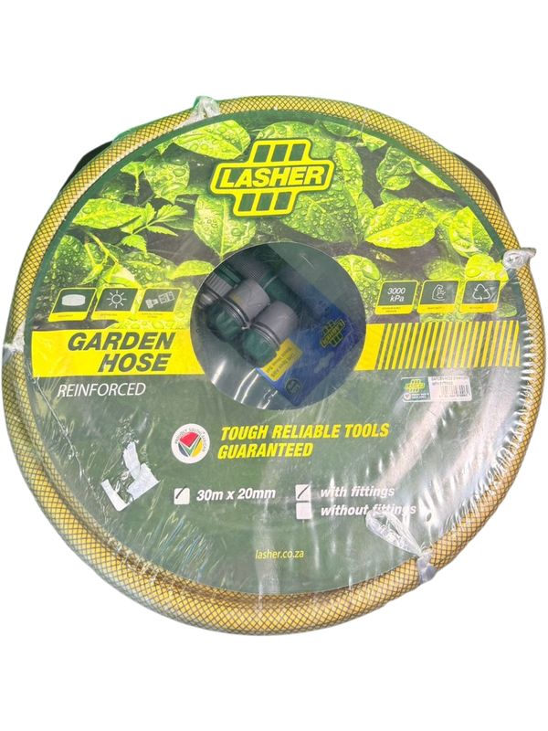 Lasher Hose Pipe - 20mm x 30mm With Fittings